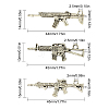 SUNNYCLUE 30Pcs 3 Style Tibetan Style Alloy Rifle/Gun Pendants TIBEP-SC0001-84-2