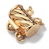 2-Strand 4-Hole Brass Box Clasps KK-WH0058-05A-G-1
