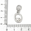 Brass European Dangle Charms KK-Z097-01O-GP-3