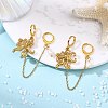 304 Stainless Steel Pendants & Natural Cultured Freshwater Pearl Leverback Earrings EJEW-JE07259-01-1