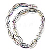 Electroplated Transparent Glass Beads Strands GL-CBA98F0-08D-3