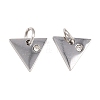 316 Surgical Stainless Steel Pendants STAS-K178-07P-1