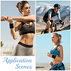 8Pcs Polyester Sports Wristbands AJEW-CN0004-72-6