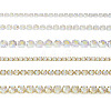 6 Styles Brass Rhinestone Strass Chains CHC-TA0001-05-9