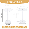 2 Styles Rotatable Acrylic Eyeglasses Frame Riser Display Stands DIY-FH0007-49-2