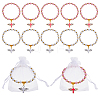 2Pcs Acrylic & Plastic Beads Bracelets BJEW-HS00006-1