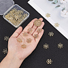 50Pcs Alloy Filigree Joiners Links FIND-GL0001-70-7