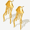 304 Stainless Steel Jellyfish Stud Earrings JQ4504-2-2