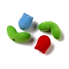 Flocking Opaque Acrylic Beads OACR-P038-01A-M-2