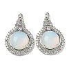 Opalite with Clear Cubic Zirconia Pendants G-G133-01P-24-1