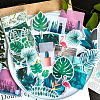 60Pcs Paper Self Adhesive Floral Decorative Stickers WG18101-04-1