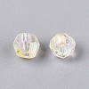 Transparent Spray Painted Glass Beads LS-EGLA-N018-4mm-10-3