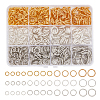 ARRICRAFT 660Pcs 12 Styles Iron Textured Jump Rings IFIN-AR0001-36-1