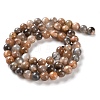 Natural Black Sunstone Beads Strands G-U009-A01-02-3