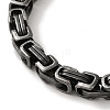 316 Surgical Stainless Steel Byzantine Chain Bracelets BJEW-Q349-02B-2