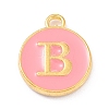 Golden Plated Alloy Enamel Charms LS-ENAM-Q437-14B-1