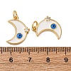 Brass Micro Pave Cubic Zirconia Pendants KK-D390-13G-3