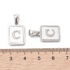 304 Stainless Steel Pave Shell Pendants STAS-G327-01P-C-3