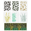 6Pcs 6 Styles PET Hollow Out Drawing Painting Stencils DIY-WH0394-0314-1