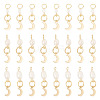 30Pcs 3 Styles Natural Cultured Freshwater Pearl & 201 Stainless Steel Moon Pendants PALLOY-TAC0317-1