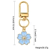 Alloy Enamel Sakura Pendant Decorations HJEW-YW00019-01-3