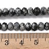 Natural Snowflake Obsidian Bead Strands G-D344-A13-6