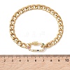 304 Stainless Steel Cuban Link Chains Bracelets BJEW-JB13530-2