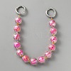 Beads in Beads Style Faceted Acrylic Chain Bag Straps PURS-WH0001-52E-1