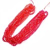 Baking Paint Transparent Glass Beads Strands DGLA-A035-T8mm-A02-2