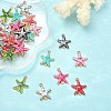 35Pcs 7 Colors Ocean Theme Alloy Enamel Connector Charms ENAM-CJ0003-72-5