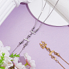 2Pcs 2 Colors Stainless Steel Chain Extender FIND-GO0004-17B-4