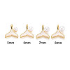 Brass with Shell Enamel Cup Pearl Peg Bails Pin Pendants LS-KK-T079-12G-3