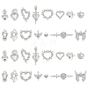 30Pcs 15 Style Alloy Pendants FIND-ME0001-84-1