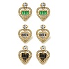 Ion Plating(IP) 304 Stainless Steel with Rhinestone Stud Earrings EJEW-G400-02C-G-1