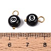 304 Stainless Steel Enamel Pendants STAS-U054-05G-3