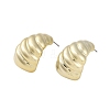 Teardrop CCB Plastic Stud Earrings for Women EJEW-Q382-02G-1