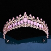 Alloy Rhinestone Crown Hair Bands for Woman Girls PW-WGB2F57-12-1