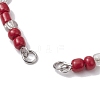 Natural Red Jasper Chips & Handmade Seed Beads Bracelet Making AJEW-MZ00001-05-2