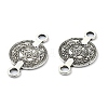Tibetan Style Alloy Connector Charms TIBE-H142-07AS-2