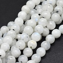 Natural Rainbow Moonstone Beads Strands G-I249-B04-01