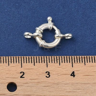 925 Sterling Silver Spring Ring Clasps STER-A007-23A-1