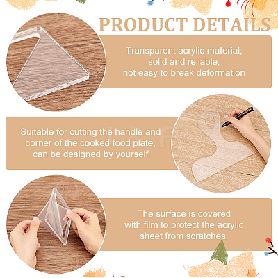 2 Sets 1 Styles Transparent Acrylic Stamping Blocks Tools DIY-BC0006-88-1