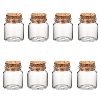 Glass Jar Glass Bottles Bead Containers AJEW-S074-03A-1