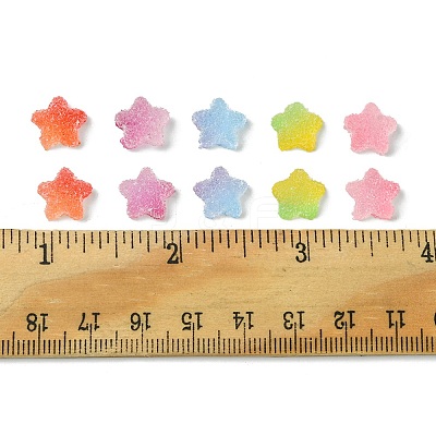50Pcs Opaque Resin Cabochons RESI-FS0001-57-1