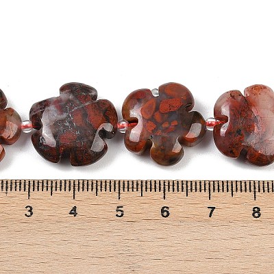 Natural Brecciated Jasper Beads Strands G-C220-E02-20mm-1