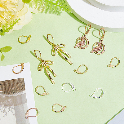 60Pcs 3 Styles 304 Stainless Steel Leverback Earring Findings STAS-BBC0008-30E-1