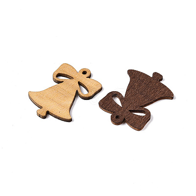 Printed Poplar Wood Pendants FIND-N005-74D-1
