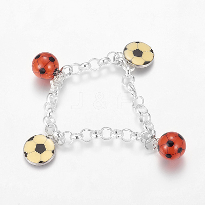 Handmade Lampwork Charm Bracelets J-JB00116-1