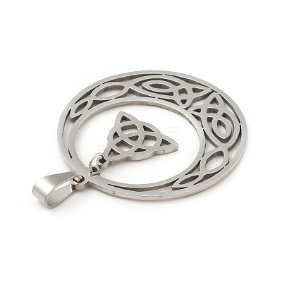 Non-Tarnish 201 Stainless Steel Pendants X-STAS-D190-15P-1