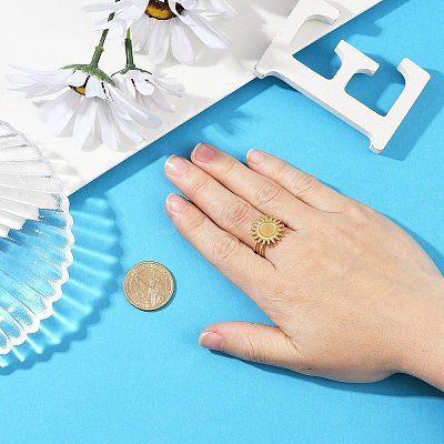 Stainless Steel Cuff Ring Findings PW-WG67428-11-1